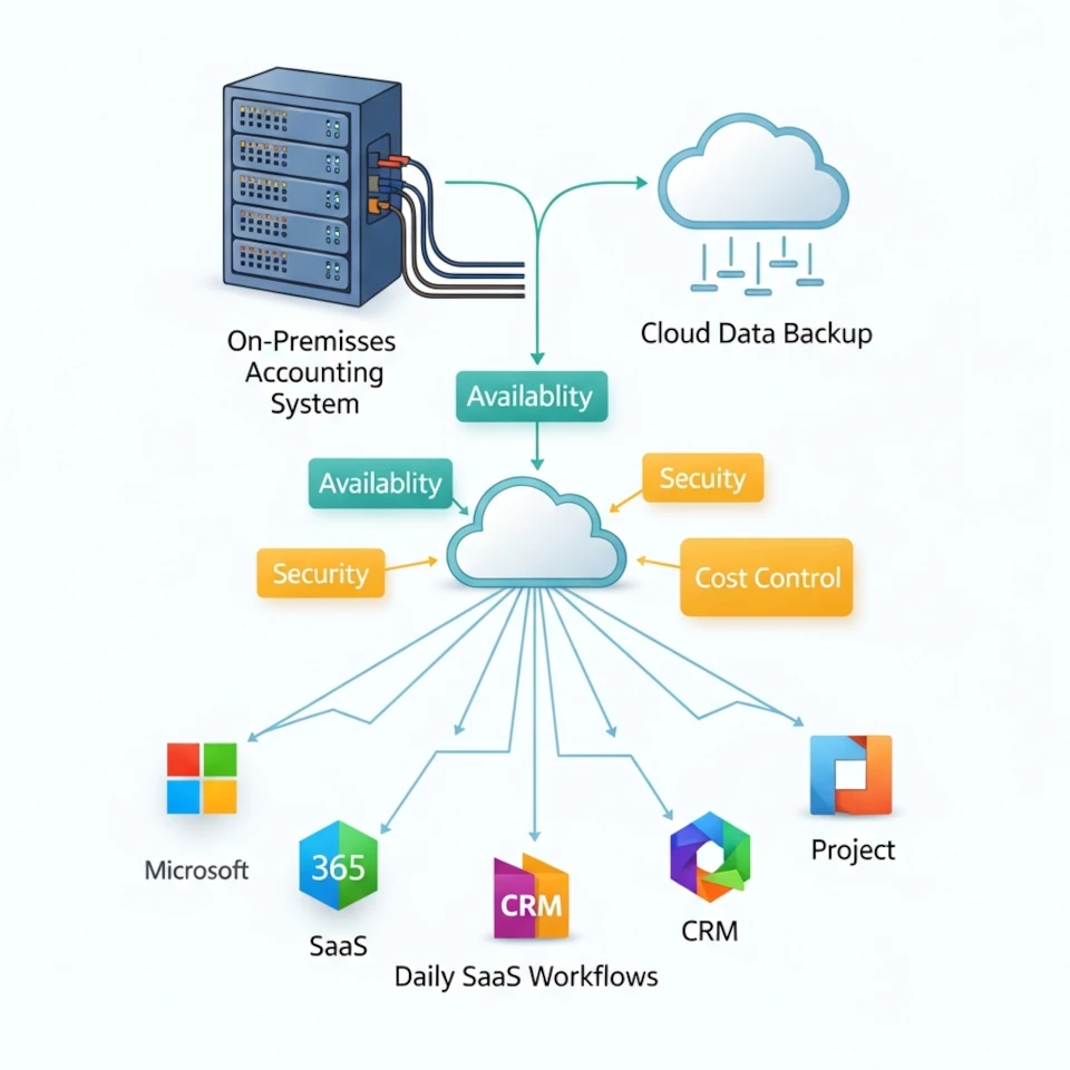 Hybrid infrastructure solutions for businesses
