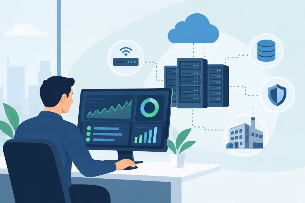 What is infrastructure monitoring in a company?